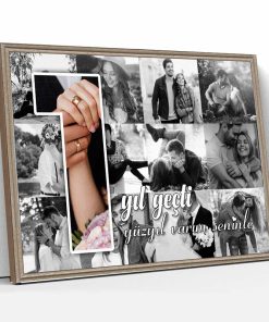 Evlilik Yıldönümü Hediye Kanvas Tablo