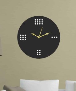 Domino Tasarımlı Ahşap Saat