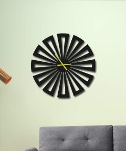 Geometrik Ahşap Duvar Saati