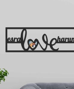 Kişiye Özel Love Fotoğraf Çerçevesi