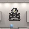 Araba Servisi tasarımlı Dekoratif Duvar Saati