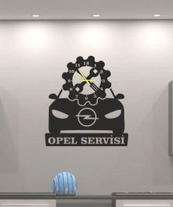 Araba Servisi tasarımlı Dekoratif Duvar Saati