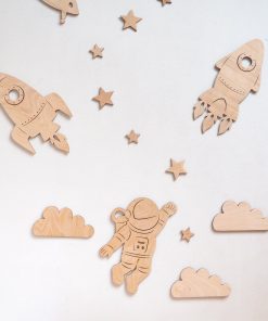 Çocuk Odası Uzay Figürleri Duvar Dekorasyonu