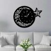 Atatürk ve Ay Yıldız Tasarım Dekoratif Ahşap Duvar Saati