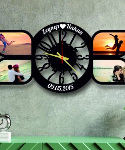 Fotoğraf Çerçevesi Duvar Saati