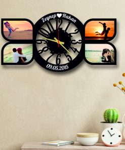 Fotoğraf Çerçevesi Duvar Saati