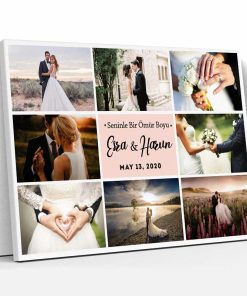 Evlilik Yıldönümü Hediye Kanvas Tablo