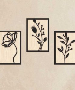 Çiçek Tasarım Dekoratif Tablo