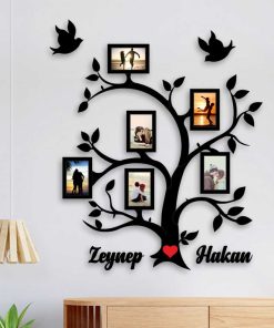 Ağaç Tasarım Dekoratif Ahşap Çerçeve ve Duvar Dekoru