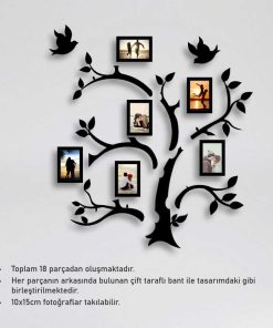 Ağaç Tasarım Dekoratif Ahşap Çerçeve ve Duvar Dekoru