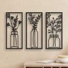 Saksı Çiçek 3'lü Dekoratif Tablo
