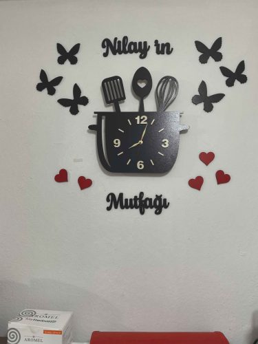 İsimli Dekoratif Mutfak Saati photo review