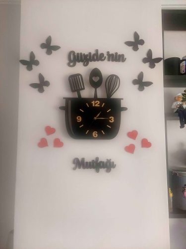 İsimli Dekoratif Mutfak Saati photo review