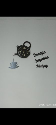 İsimli Çaydanlık Mutfak Duvar Saati photo review