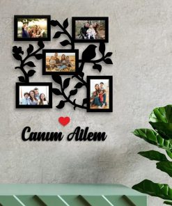 İsimli Aile Fotoğraf Çerçevesi, Dekor Duvar Çerçeve