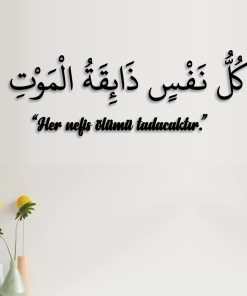 Her Nefis Ölümü Tadacaktır Ayeti Duvar Yazısı