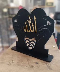 Allah Yazılı İslami Dekoratif Ayaklı Çerçeve