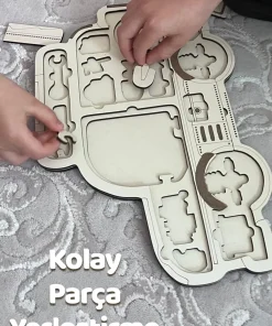 Ahşap Araba Yap Boz Eğitici Oyuncak