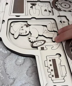 Ahşap Araba Yap Boz Eğitici Oyuncak