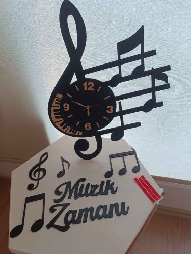 Kişiye Özel Müzik Tasarım Duvar Saati photo review
