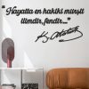 Atatürk Özlü Sözler Duvar Yazısı