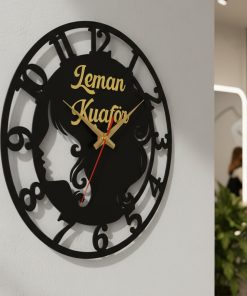Kadın Kuaför Güzellik Salonu Duvar Saati Dekorasyonu